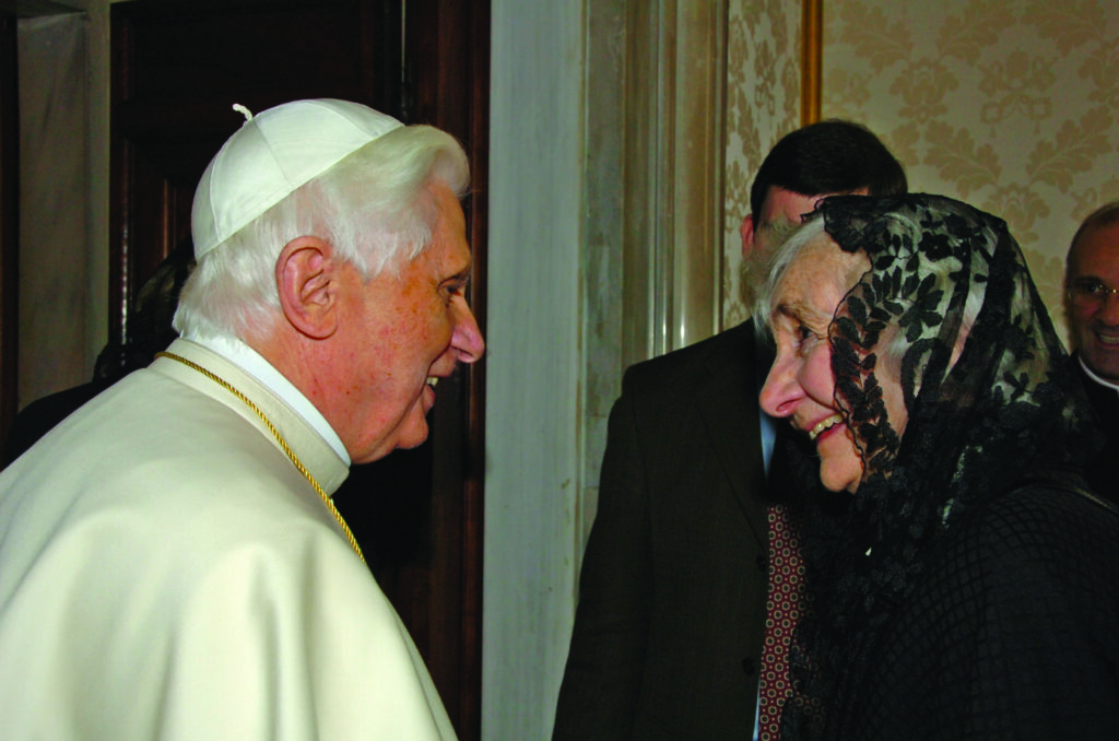 Alice von Hildebrand and Pope Benedict XVI.
