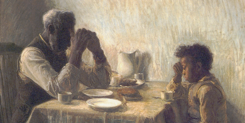 The Thankful Poor by Henry Ossawa Tanner, Public Domain, Wikimedia Commons